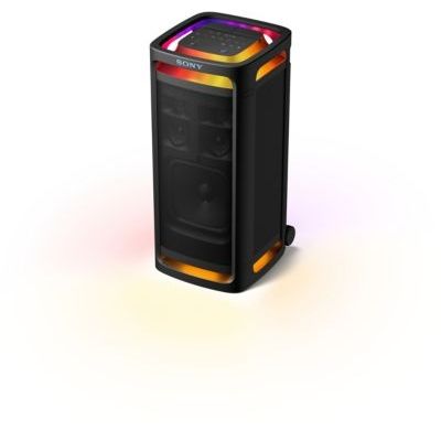 image Sony ULT Tower 9AC - Enceinte Bluetooth Party Box Ultimate, Alimentation Secteur, 2 Modes ULT Power Sound, X-Balanced Speaker, 360° Lighting & Sound, entrées pour Karaoke - Noir