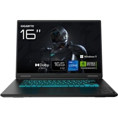 image GIGABYTE Gaming A16 Ordinateur Portable – 16", 165Hz WUXGA, Intel Core i5-13620H, RTX 5050, 16Go DDR5 5200MHz, SSD Gen4 1To, Windows 11 Home, Garantie 2 Ans, Dolby Atmos, Gaming A16 CTHI3FR894SH