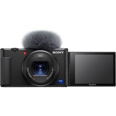 image Sony ZV-1 | Appareil Vlog Sony (Capteur CMOS RS 1.0, AF avec Suivi en Temps réel sur l'œil (Photo & vidéo), écran orientable, vidéo 4K HDR, Micro directionnel 3 Capsules intégré)-Noir