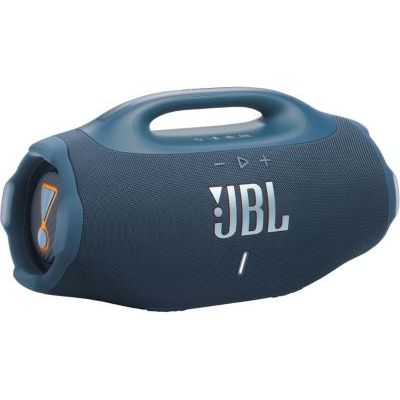 image JBL Boombox 4, Enceinte Bluetooth Portable, Son JBL Pro, AI Sound Boost, étanchéité et résistance à la poussière IP68, jusqu'à 34 h d’autonomie, Connexion Multi-Enceintes Auracast, Bleu