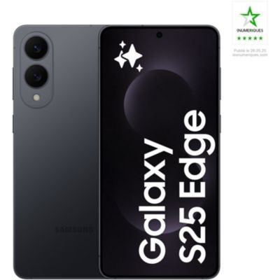 image Smartphone SAMSUNG Galaxy S25 Edge Noir Titane 256Go