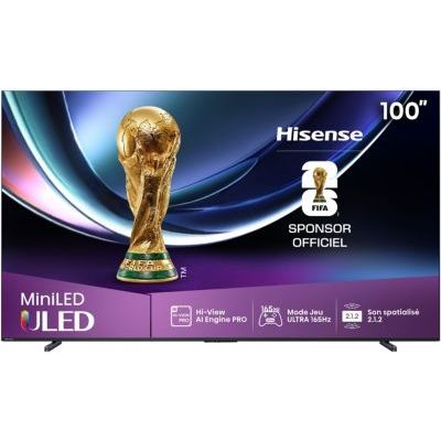 image TV Mini Led HISENSE 100U7Q PRO 2025 (253cm)