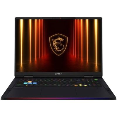 image MSI Raider 18 HX AI A2XWIG-270FR : Intel Core Ultra 9 285HX - 64GB DDR5 - SSD 4TB - Nvidia RTX 5080 16GB - 18' UHD+ Miniled 120Hz - Windows 11 Professionnel