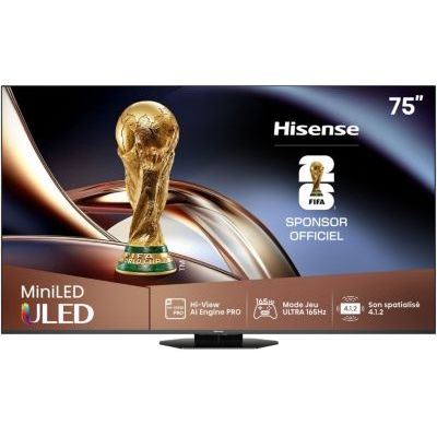 image TV Mini Led HISENSE 75U8Q 2025-75 pouces (189cm)