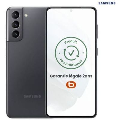 image Smartphone SAMSUNG Galaxy S21 5G Gris 128Go Batterie Neuve
