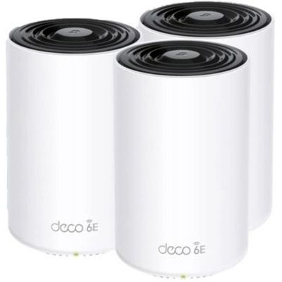 image TP-Link Deco WiFi 6E Mesh AXE5400Mbps Deco XE75(3-Pack), Routeur et répéteur tri-Bande, Couverture jusqu'à 670 m², WPA3, idéal pour Grandes Maisons, Compatible avec Amazon Alexa, 9 Ports Gigabit