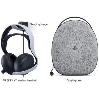 image Playstation Sony, Casque-Micro sans Fil Pulse Elite 5, PC et Mac, Réduction de Bruit, 30h d’Autonomie, Couleur : Blanche