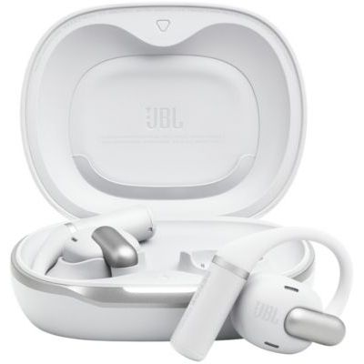 image JBL Sense Pro True Wireless écouteurs Ouverts sans Fil, jusqu'à 38 h d'autonomie Totale, résistance à l'eau et à la poussière IP54, Technologie JBL OpenSound, Son Spatial, Blanc