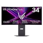 image produit LG Ultragear™ 34GX900A-B.AEU Ecran PC Gaming 34" - Dalle OLED résolution QHD (3440 x 1440), 0,03ms 240Hz, DisplayHDR™400 True Black, DCI-P3 98.5% (CIE1976), FreeSync Premium Pro, G-Sync Compatible