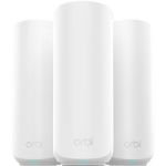 image produit NETGEAR Orbi, Système Mesh WiFi 7 (RBE373), 3-Pack, Jusqu'à 3.6 Gbps, Couvre jusqu'à 360 m² et 70 appareils, 2.5GB Internet Port, Dual-Band BE3600, Compatible Murs épais et Toutes Box Internet, Blanc
