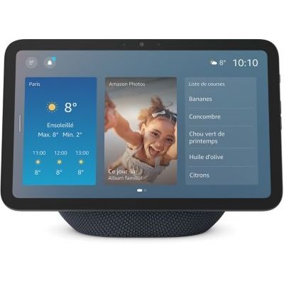 image Amazon Echo Show 8 (nouvelle génération) : écran HD 8,7" aux couleurs éclatantes, avec son spatial et Alexa (graphite)