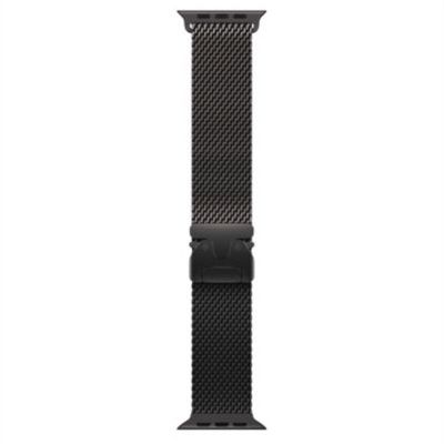 image Apple Watch Band - Bracelet Milanais - 49 mm - Noir - Medium