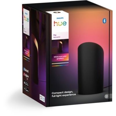 image Philips Hue Play Wall Washer Connecté Noir, White and Color Ambiance avec technologie ColorCast, Compatible Bluetooth, Contrôle Vocal avec Alexa, Apple Home & Google Assistant Philips.
