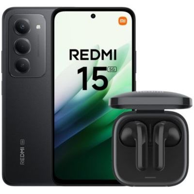 image Smartphone XIAOMI Pack Redmi 15 256Go + Redmi Buds6 Active