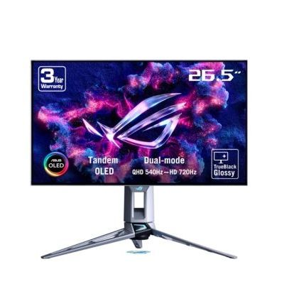 ASUS ROG Swift OLED PG27AQWP-W 27" Moniteur Gaming (Dalle WOLED QHD 2560 x 1440, 540 Hz, Temps de réponse 0,02 ms, VESA DisplayHDR 500 True Black, OLED Care Pro, 2X HDMI v2.1, DisplayPort 2.1)
