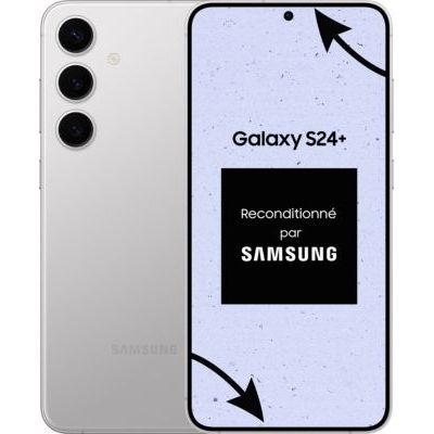 image Smartphone SAMSUNG Galaxy S24+ 5G CPO Duos Argent 256Go