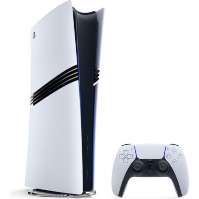 Playstation Sony, Console 5 Edition Pro 2 To, Performance 120 FPS, Traçage de Rayons Avancé, Upscaling IA PSSR, 1 Manette DualSense avec Retour Haptique et Gâchettes Adaptatives, Couleur : Blanche