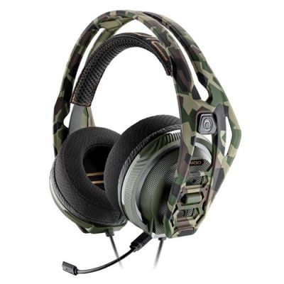 Casque gaming filaire Circum-auriculaire Plantronics RIG 400HA Camouflage forêt