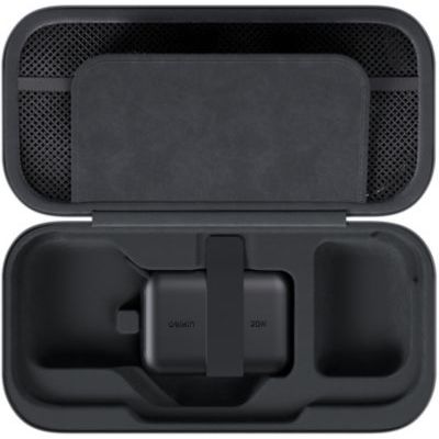 Belkin Gaming Pochette Et Batterie Externe 10K Nintendo Switch 2 - Gris | Chargeur Portable Amovible 10 000 mAh Pour Switch 2, Écran LCD, Recharge Rapide 20 W, Poche AirTag, Poches 10 Cartes De Jeux