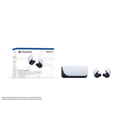 Playstation Sony, Écouteurs sans Fil Pulse Explore, Compatible 5, PC, Mac et Smartphones, Bluetooth, Double Connectivité, Réduction de Bruit, 10h d’Autonomie, Couleur : Blanche