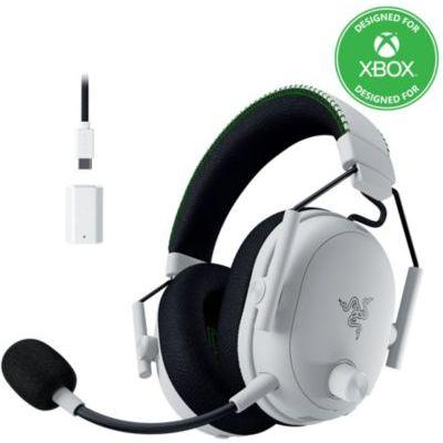 Razer BlackShark V3 Pro Xbox S|X - Casque e-Sport sans Fil avec ANC - Réduction Active du Bruit - Haut-parleurs Triforce 50mm - HyperSpeed 2,4 GHz & Bluetooth - Equilibre Jeu/Chat - Xbox/PC | Blanc