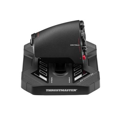 Thrustmaster Sol-R6 - Manette gaz spatiale, rails S.M.A.R.T PC | 14 actions assignables, course 3,1 po, 4 crans, palonnier 15°, recentrage auto, glissement fluide