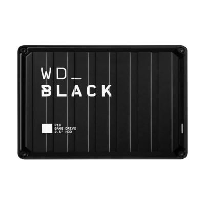 image WD_BLACK P10 2 To Disque Dur Externe Portable, Mobile et Robuste, Fonctionne avec PC et Console Stocker jusqu'à 125 jeux, Noir