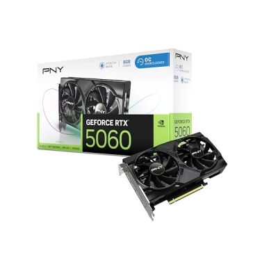PNY Carte Graphique GeForce RTX™ 5060 8Go OC Dual Fan DLSS 4