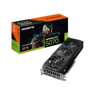 GIGABYTE GeForce RTX 5070 WINDFORCE OC SFF 12G Carte Graphique - 12Go GDDR7, 192 Bits, PCI-E 5.0, 2542 MHz Core Clock, 3 x DP 2.1a, 1 x HDMI 2.1b, NVIDIA DLSS 4, GV-N5070WF3OC-12GD