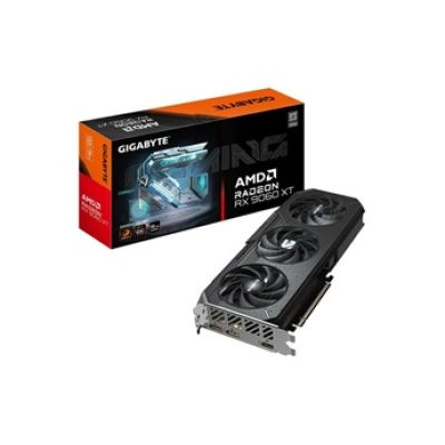 GIGABYTE Radeon RX 9060 XT Gaming OC 16G Carte Graphique - 16GB GDDR6, 128bit, PCI-E 5.0, 3320 MHz Fréquence du cœur, 2 x DisplayPort, 1 x HDMI, GV-R9060XTGAMING OC-16GD