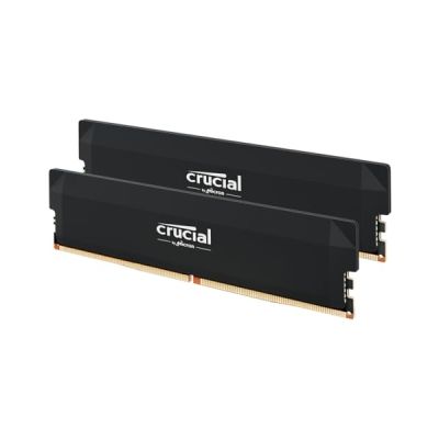 Crucial Pro RAM DDR5 64Go Kit (2x32Go) 6000MHz CL40, Overclocking Gaming, Intel XMP 3.0 / AMD EXPO, PC Mémoire, Noir - CP2K32G60C40U5B