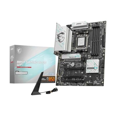 image MSI B850 Gaming Plus WiFi Carte mère ATX - pour processeurs AMD Ryzen 9000/8000 / 7000, AM5 - DDR5 Memory Boost (8200+ MT/s OC), PCIe 5.0 x16 & 4.0 x16, M.2 Gen5, Wi-FI 7, 5G LAN