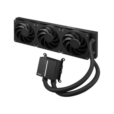 image ASUS ProArt LC 360 - Refroidisseur de liquide pour CPU tout-en-un ProArt LC 360 avec indicateur d'état du système éclairé et trois ventilateurs Alphacool Apex Stealth Metal Power noir mat