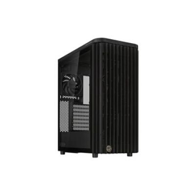 ProArt PA401 Wood Edition ATX Mid-Tower Case (Wooden Front Panel, Dual 160mm Ring Fan Blades, Left-Side Panel Lock, Power and Reset Button Lock, Detachable PSU Bracket)