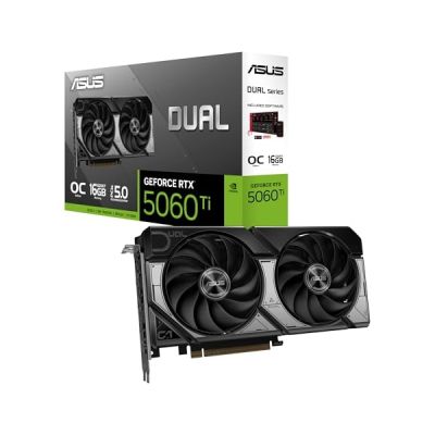 image ASUS NVIDIA GeForce RTX 5060 Ti Dual OC 16GB Blackwell Graphics Card