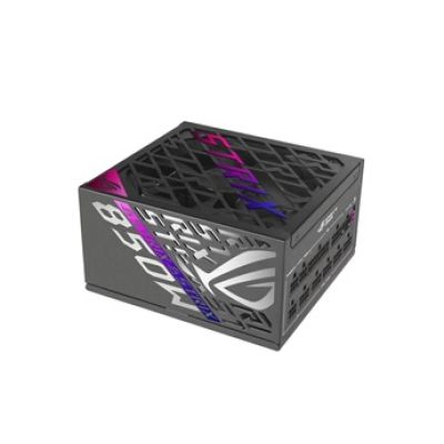 ASUS ROG Strix - 850W Platinum, Alimentation modulaire, Noir | 850W, ATX 3.1, compatible PCIe 5.1, ventilateur FDB 135mm ARGB, GaN MOSFET, stabilisateur GPU-First, garantie 10 ans