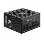 image produit MSI MPG A1000GS PCIE5 Bloc d'alimentation Prise EU, 1000W, Certifié 80 Plus Gold, ATX 3.1, Compatible PCIe 5.1, Deux câbles 12V-2x6 natifs avec connecteurs Bicolores, ATX, câbles à Gaine gaufrée