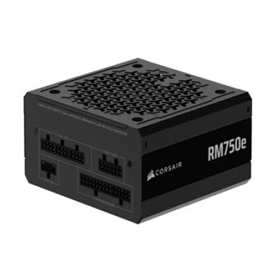 CORSAIR RM750e (2025) Alimentation ATX Modulaire & Silencieuse – Noir | Avec Câble 12V-2x6, Compatible ATX 3.1 et PCIe 5.1, Efficacité Cybenetics Gold, Condensateurs Évalués à 105°C