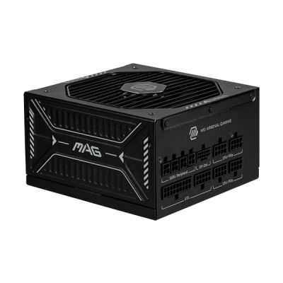 MSI MAG A1000GLS PCIE5 Alimentation modulaire ATX 3.1, 80 Plus Gold | 1000W, silencieuse, compatible PCIe 5.1, connecteur natif 12V-2x6 bicolore, câbles gaufrés , garantie 7 ans