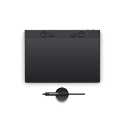Wacom Intuos Pro Medium, Tablette Graphique, INCL. Wacom Pro Pen 3 | Tablette graphique (PC requis), compacte, ultrafine, sensation stylo-papier pour workflow pro fluide, technologie japonaise