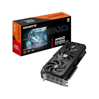 GIGABYTE Radeon RX 9070 XT Gaming OC 16G Carte Graphique - 16 Go GDDR6, 256 Bits, PCI-E 5.0, 3060 MHz Fréquence du Cœur, 2 x DisplayPort, 2 x HDMI, GV-R9070XTGAMING OC-16GD