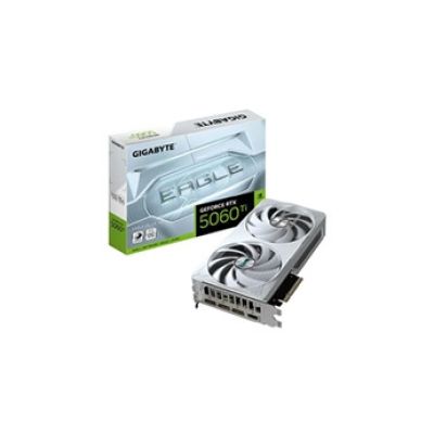 GIGABYTE GeForce RTX 5060 Ti Eagle OC Ice 8G Carte Graphique – 8 Go GDDR7, 128 Bits, PCI-E 5.0, 2617 MHz Fréquence du processeur, 3 x DisplayPort, 1 x HDMI, GV-N506TEAGLEOC ICE-8GD