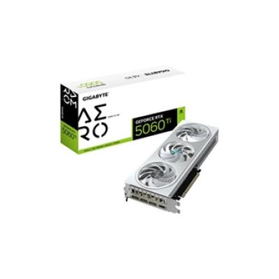 GIGABYTE GeForce RTX 5060 Ti Aero OC 8G Carte Graphique – 8 Go GDDR7, 128 Bits, PCI-E 5.0, 2647 MHz Fréquence du processeur, 3 x DisplayPort, 1 x HDMI, GV-N506TAERO OC-8GD