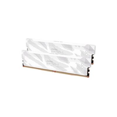 Crucial Pro RAM DDR5 32Go Kit (2x16Go) 6400MHz CL32, Overclocking Gaming, Mémoire pour Ordinateur de Bureau, Intel XMP 3.0 / AMD Expo, Blanc - CP2K16G64C32U5W