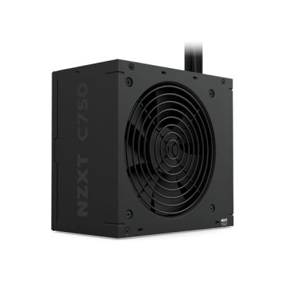 image NZXT C750 Bronze ATX 3.1 - Alimentation Non-Modulaire - 750 Watts - Connecteur 12V-2x6 - Ventilateur FDB 120mm - Taille Compacte 140mm - Noir