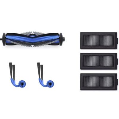 ECOVACS Kit de remplacement pour DEEBOT X11 Famille – 1x brosse principale Anti-Tangle, 2x brosses latérales Anti-Tangle, 3x filtres antibactériens haute efficacité,Accessoire Officiel