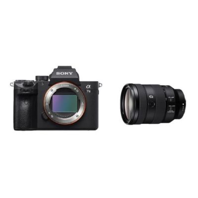 Hybride Sony Alpha A7 III Boîtier Nu + Objectif hybride FE 24–105 mm F4 G OSS