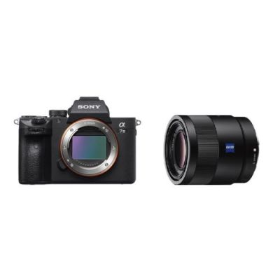 Hybride Sony Alpha A7 III Boitier Nu + Objectif hybride Sonnar T FE 55 mm f/1.8 ZA