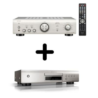 Ampli Hifi Stéréo Denon PMA-600NE Argent + Platine CD DCD-600NE Argent