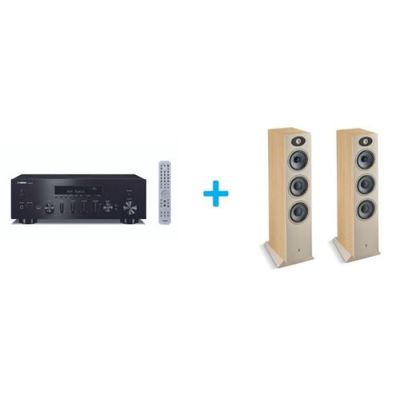 Amplificateur Hi-Fi Yamaha R-N600A Noir + une paire d'enceintes colonne Focal Theva N3 Bois clair Amplificateur Hi-Fi Yamaha R-N600A Noir + une paire d'enceintes colonne Focal Theva N3 Bois clair